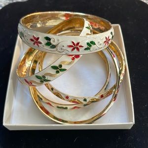 Christmas Bangle Bracelets